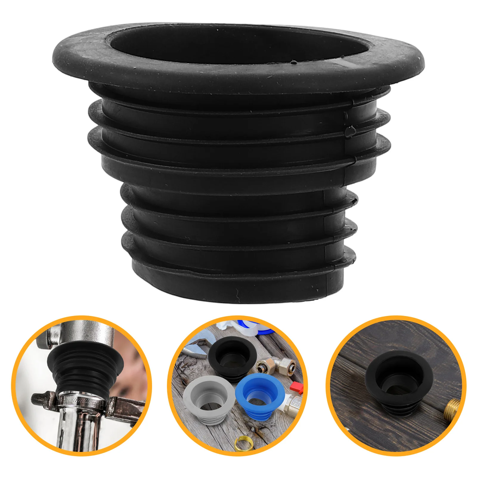 

3pcs Universal Silicone Drain Pipe For Kitchen Bathroom Laundry Room Washer Hose Seal Drainage Overflow Protection Floor Drain