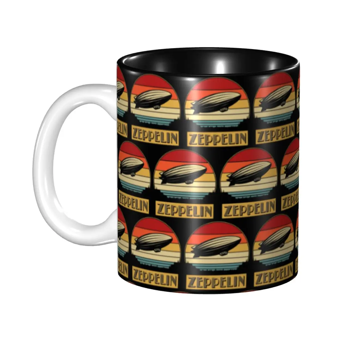 Taza Led Zepelin, divertidas tazas de café de cerámica, tazas de té, taza de leche, regalo para mujer y hombre