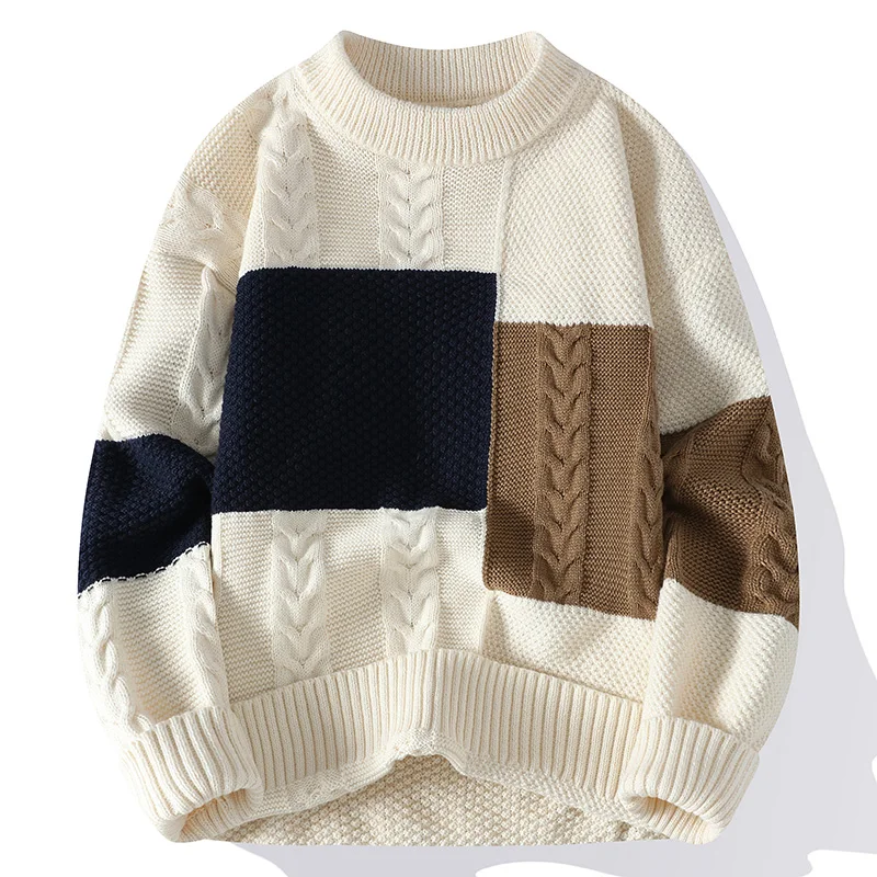 Pullovers Autumn Male Sweater For Men Men's Clothing Spring Men's Sweat-shirt Casual Streetwear Knit Fashion Hombre Warm Solid