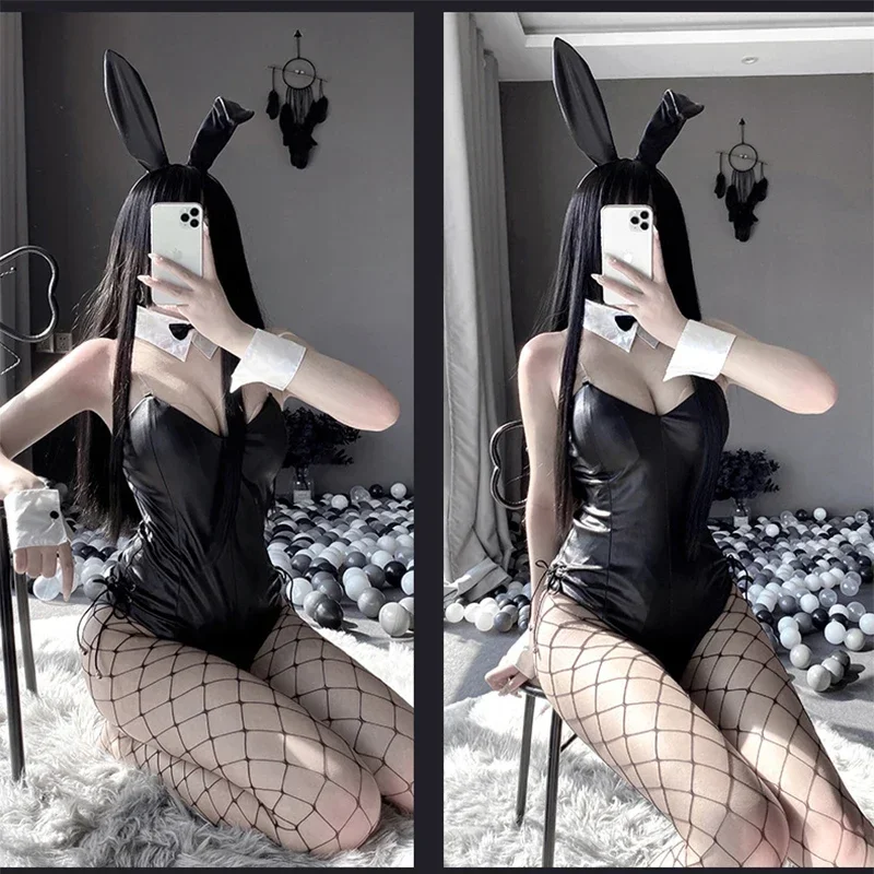 Sexy Bunny Girl Sakurajima Mai Costume Cosplay tuta Bunny Senpai Mai Sakurajima Cosplay ecopelle coniglio body donna