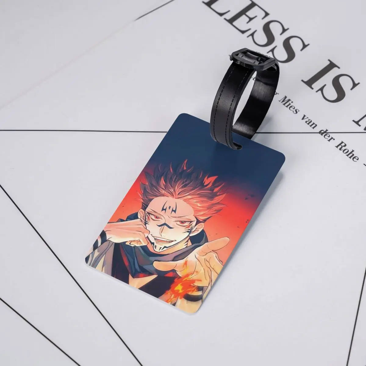 

Sukuna Ryomen - Jujutsu Kaisen Luggage Tags Suitcase Accessories Travel Baggage Boarding Tag Label Holder ID Name Address