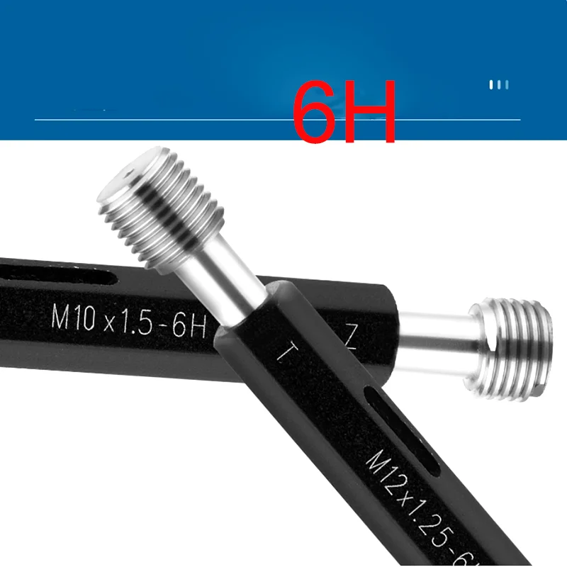 YRFL 1PCS Steel Mer-cury Gage Fine Thread Plug Gauge 6H M21 M22 M23 M24 Thread Distance 1.5 1 0.5