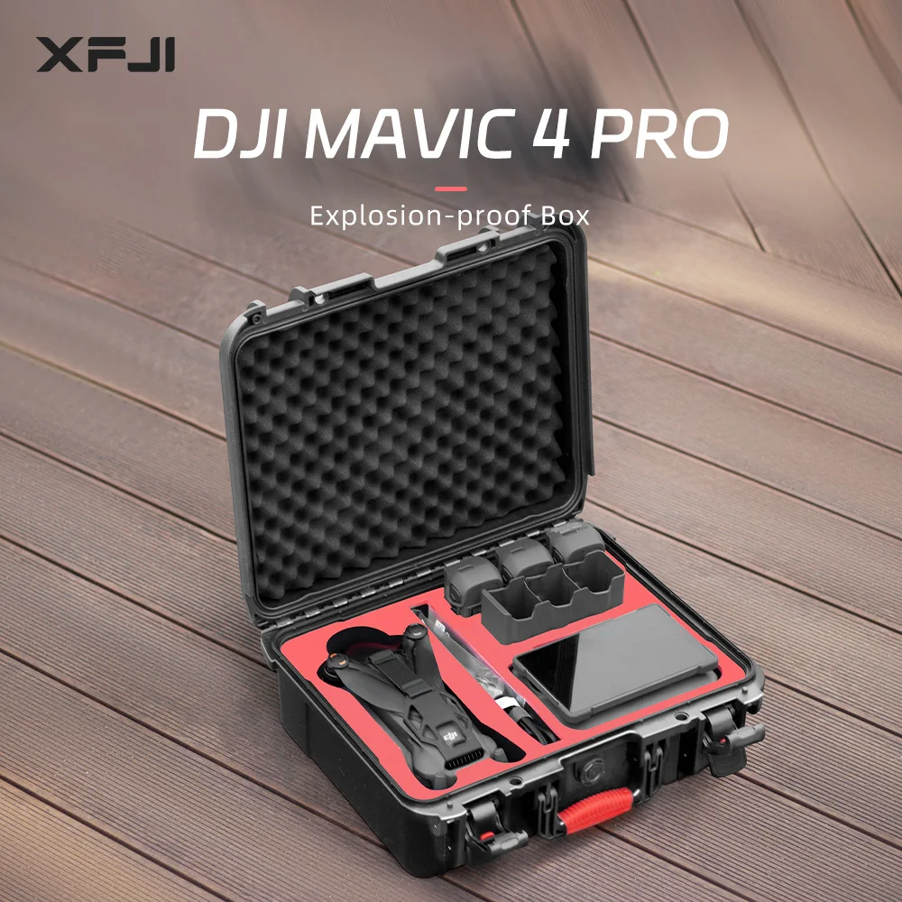 For DJI Mavic 4 Pro Suitcase Hard Shell Waterproof Case DJI Mavic 4 Pro Explosion-proof Carrying Box Drone Accessories Box