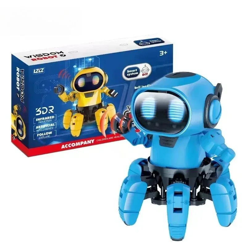 Gesture Sensing RC Robot Toy Interactive Robot with Lights Music STEM Educational Gift for Kids Boys Girls Learning Fun Play Toy