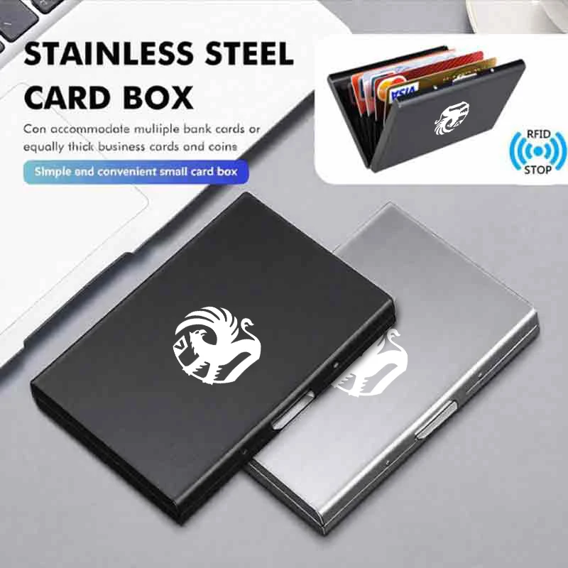 Car RFID Blocking Card Holder Metal Wallet Case Storage Accessories For Vauxhall VXR Astra GTC Tigra Zafira Vectra Signum
