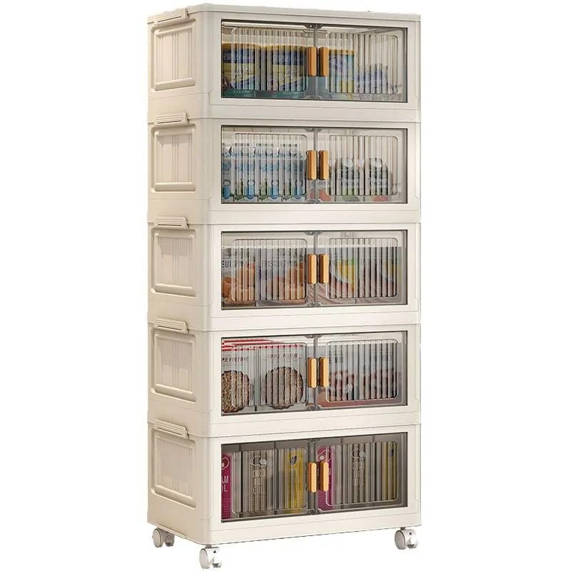 

Plastic snack cabinet, installation-free storage cabinet