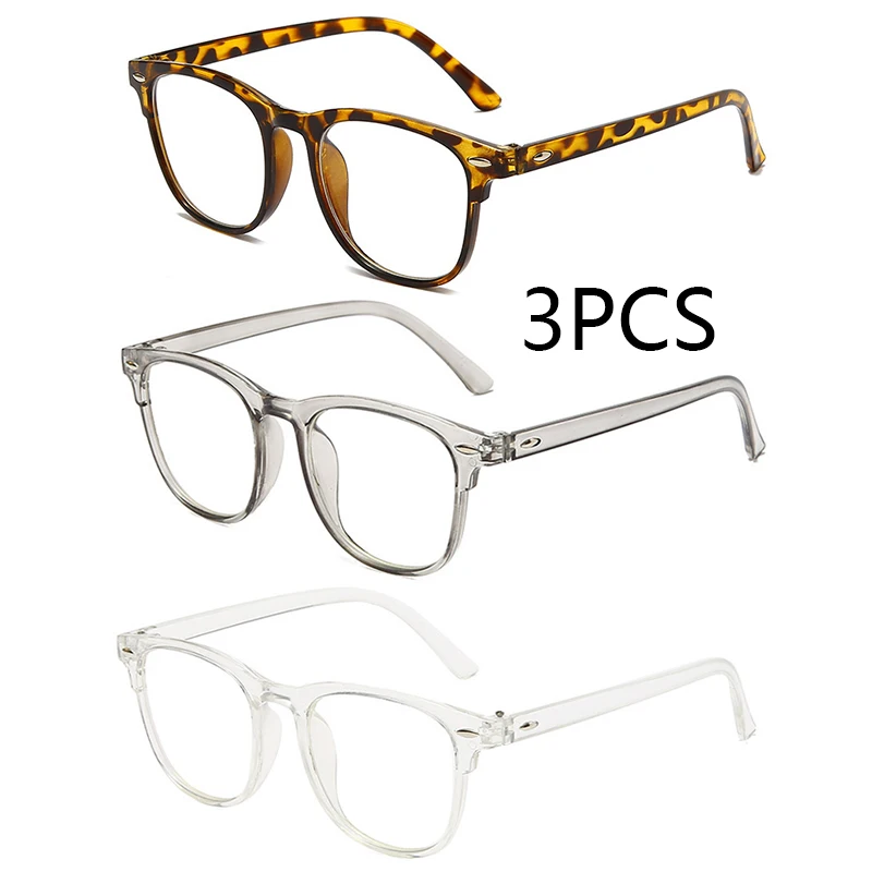 3PCSKoreanische Damen- und Herren-Anti-Strahlungs-/Anti-Blaulicht-Brille, Computerbrille