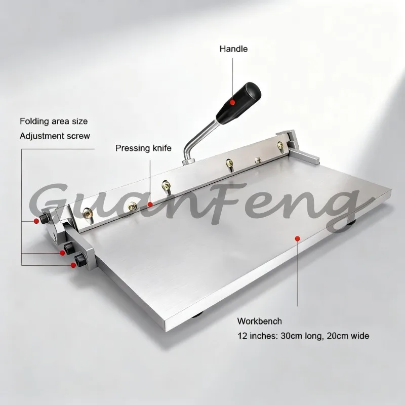 12 inch leather wallet with plastic folding machine manual folding machine