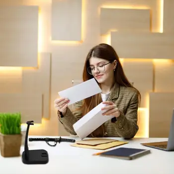 2件組劍形裁紙刀/信封刀,含黑色刀鞘和展示架,適用於家庭和辦公室郵件用品。 10 最佳銷售 信封開啟器 - №6