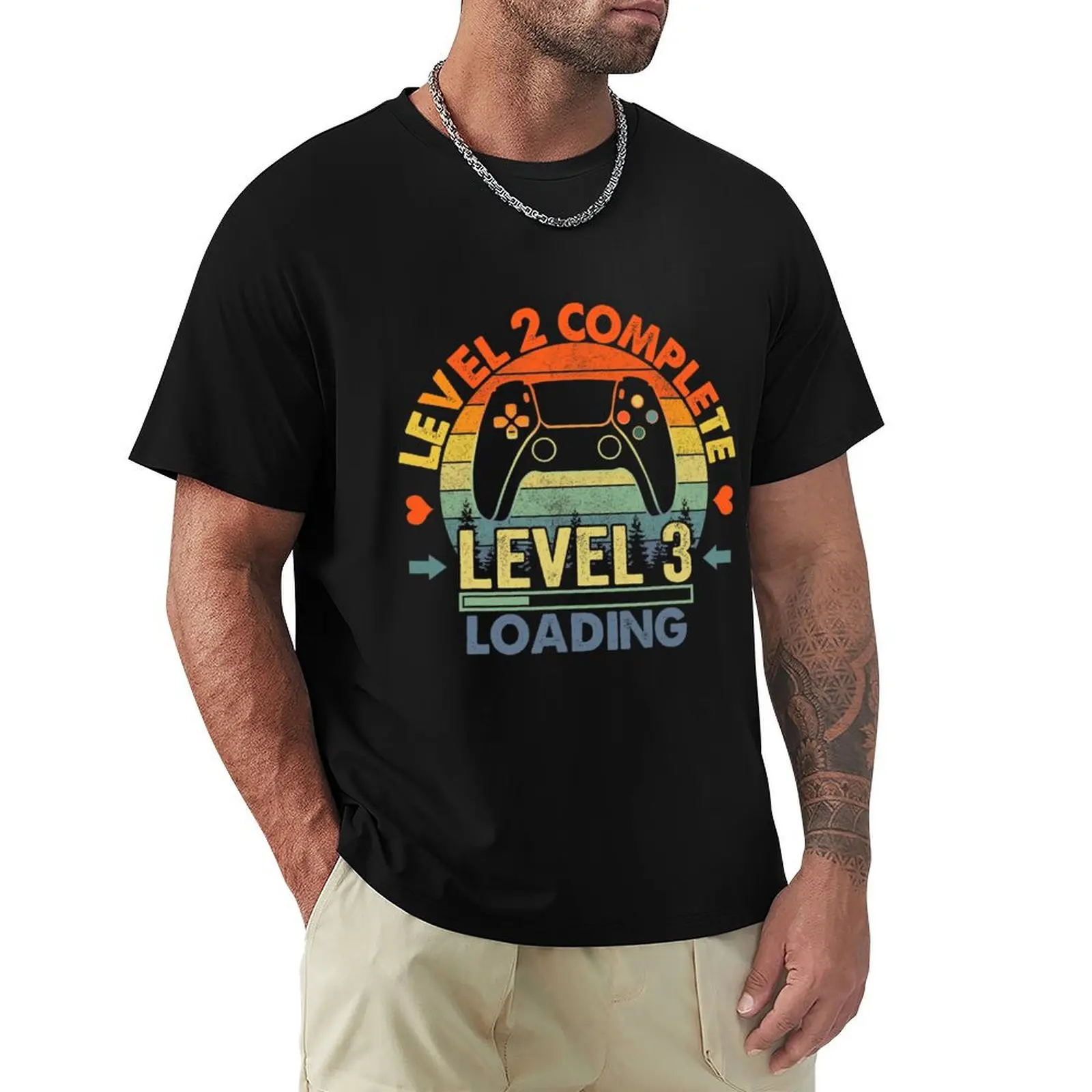 Level 2 Complete 2 Anniversary Gift 2nd Wedding Anniversary T-Shirt Work Duty Casual T-Shirt