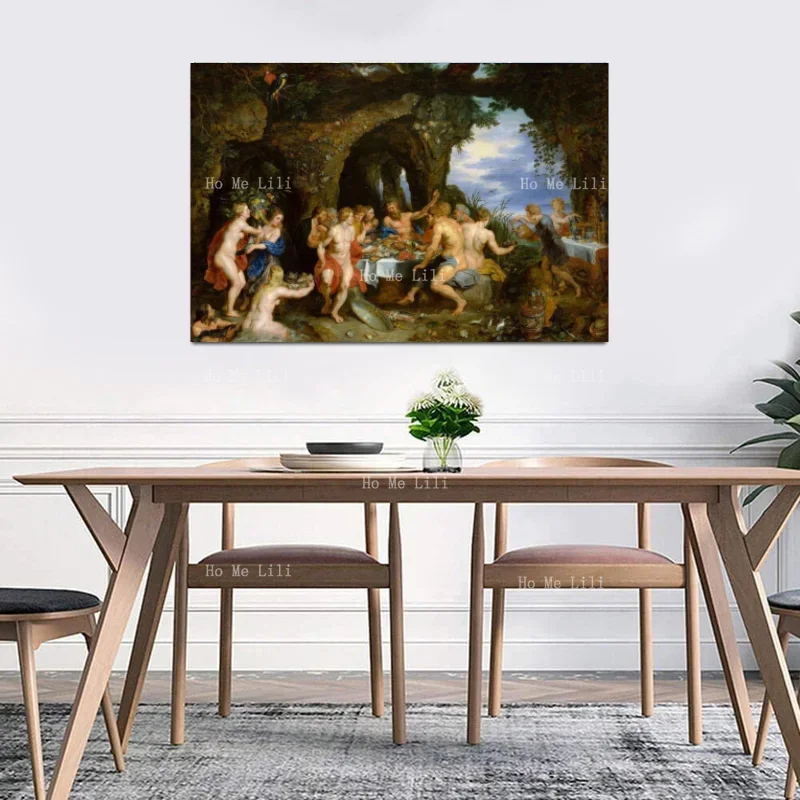 Peter Paul Rubens And Jan Brueghel The Elder : The Feast Of Achelous (C. 1615) - Giclee Fine Art Print Wall Decoration