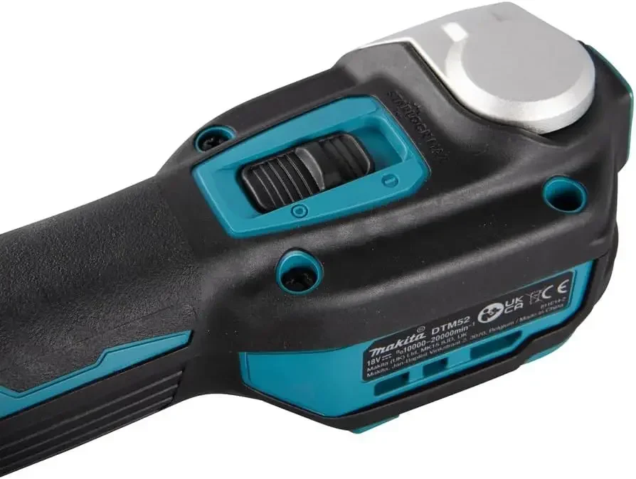 Makita-Outil multifonction sans balais, bleu, 18 V, 24.com, chargeur non inclus, Eddie Ion LXT, DTM52Z