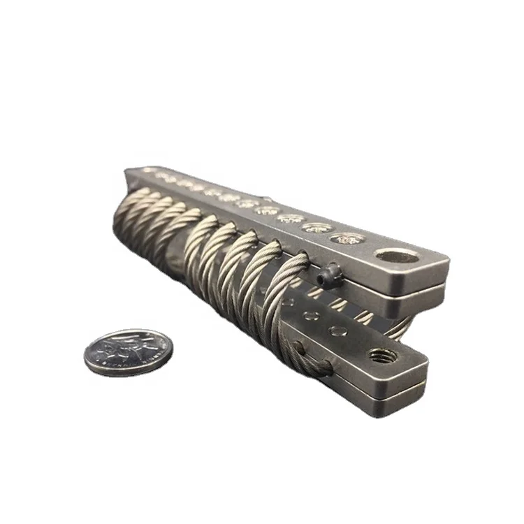 Kontrol Getaran Kebisingan Kamera Elektronik Tertanam Drone Gimbal Digunakan JGX-0400D-37A Dudukan Isolasi Kawat Baja Tahan Karat