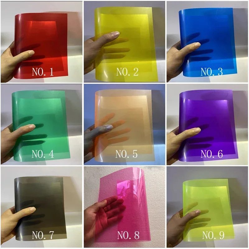 

20-Sheet A4 HTV Vinyl for T-Shirts - 0.3/0.5mm PVC Iron-On Film, Multi-Color Craft Vinyl with Sample Card (210x297mm)"