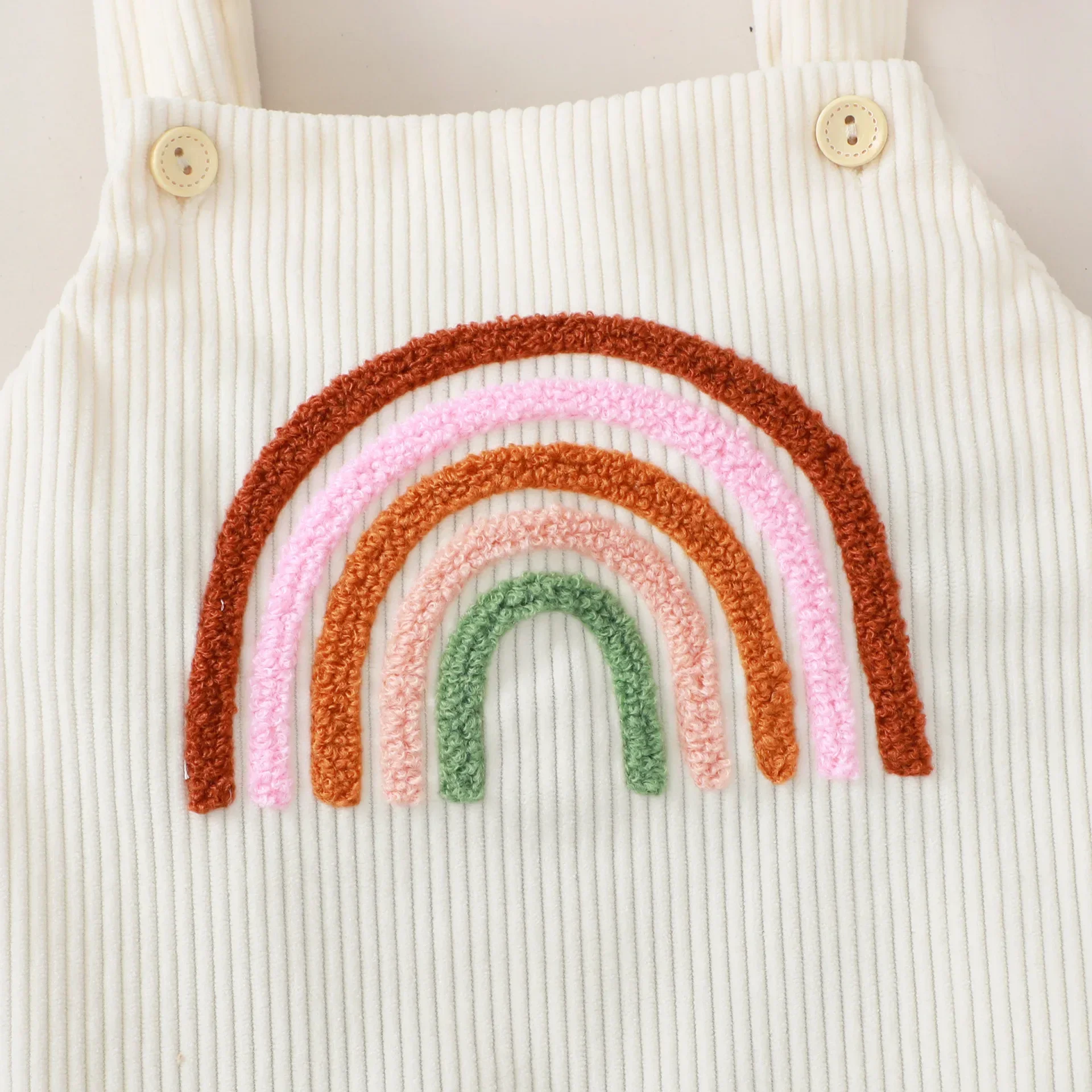 Summer Cotton Rainbow Towel Embroidery Camisole Comfortable & Easy Care