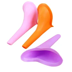 Women Urinal Soft Silicone Urination Outdoor Camping Stand Up Pee Girl Urine Toilet Parts Urinals Fixture Device Travel Toilet