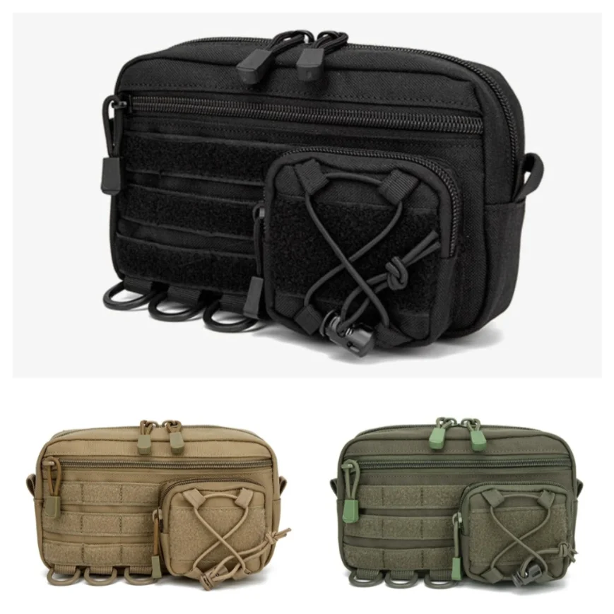 

1000D EDC Pouch Molle Organizer Bag Utility EDC Tool Pouch Horizontal Modular Pouch Hunting Fanny Pack EMT Ooudoor Waist Pack