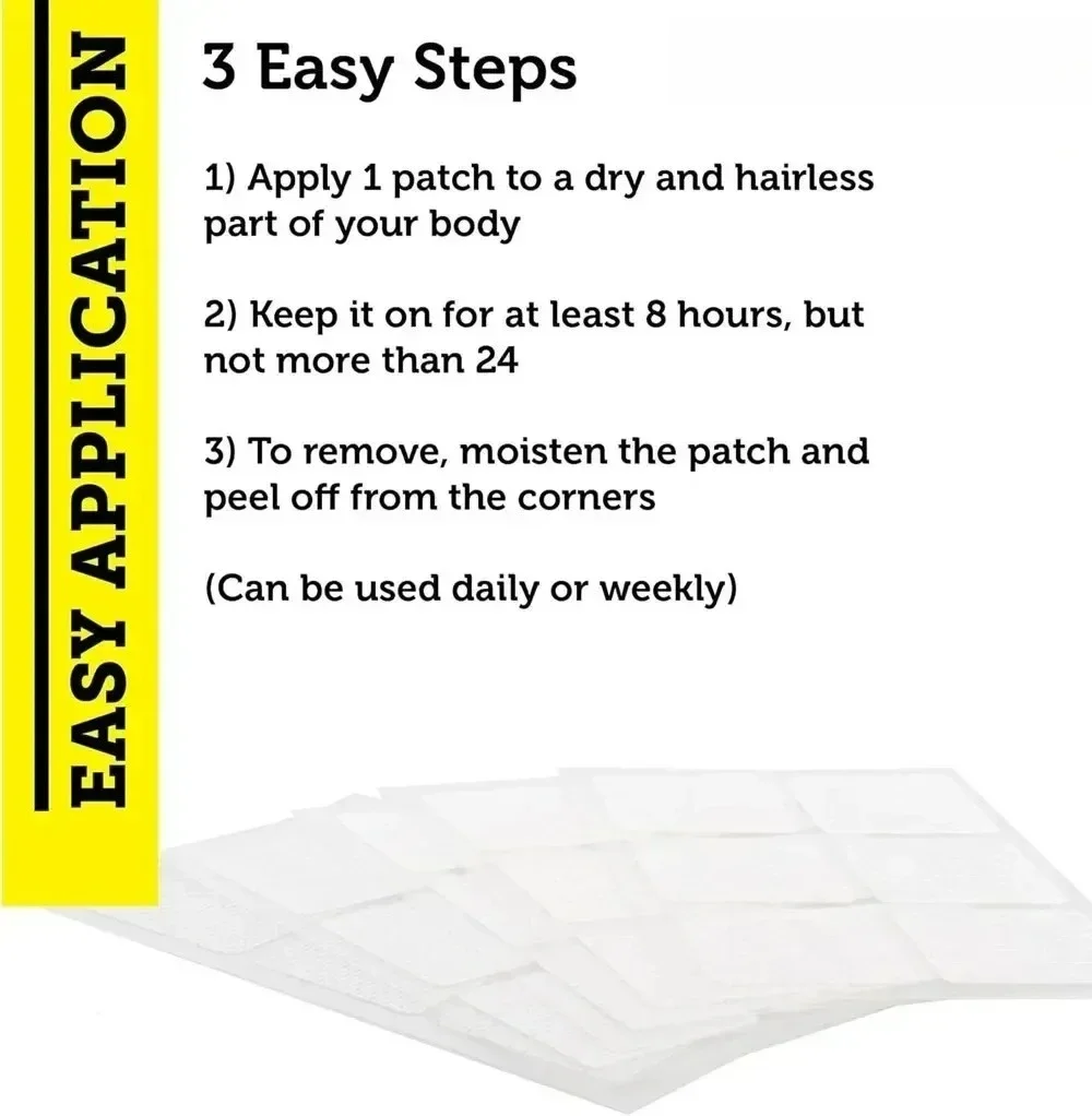 30 Patches Vitamin D3 Transdermal Patches 5,000 IU High Strength