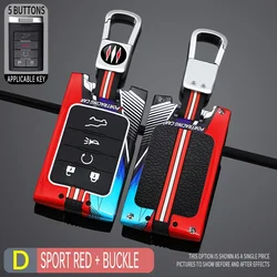 Racing Style Metal Car Key Case Fob Cover for Chevrolet C7 Corvette Cadillac DTS SLS SRX XLS STS Escalade CTS ATS 28T CTSV XTS