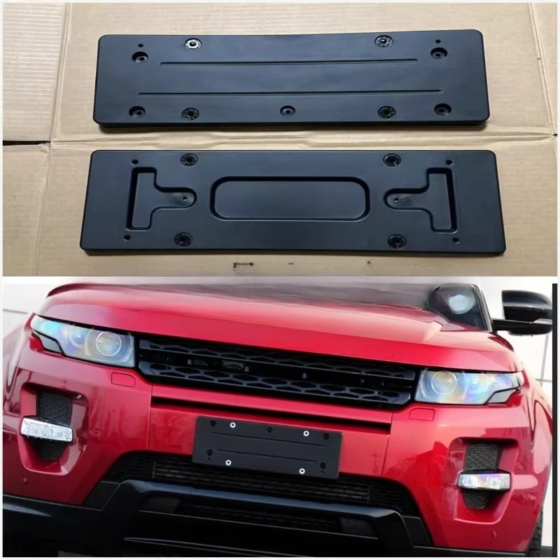 Front Rear License Plate Frame Holder Bracket For Land Rover Range Rover Evoque