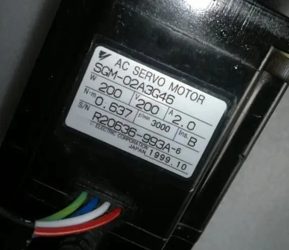 SGM-02A3G46   SERVO MOTOR ,     In good working condition, free shipping   A