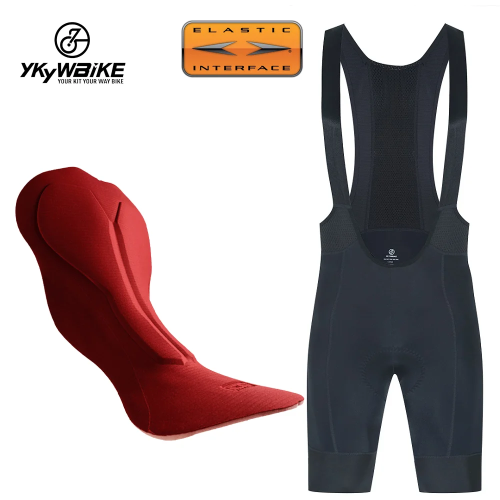 

YKYWBIKE Cycling Bib Shorts Summer 8 Hour Ride Pad Bike Tights MTB Ropa Ciclismo Moisture Wicking Bicycle Pants