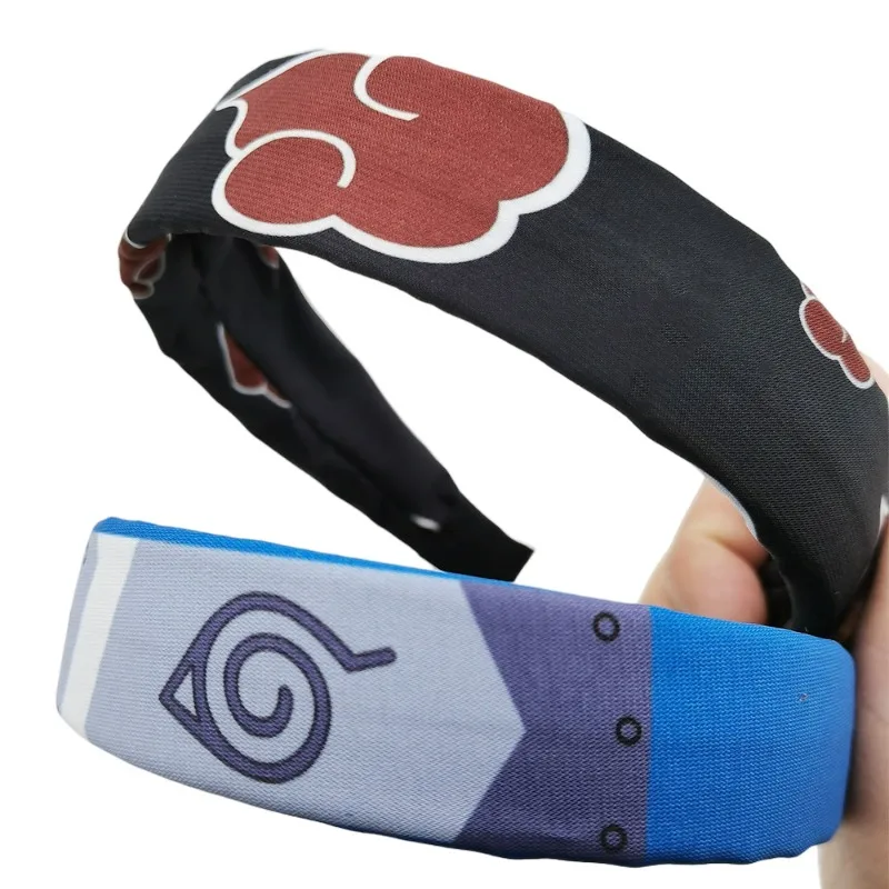 Naruto Anime Hairbands for Women Girls Akatsuki Hair Hoop Peripherals Haruno Sakura Cosplay Hair Bands Makeup Hair Accessories