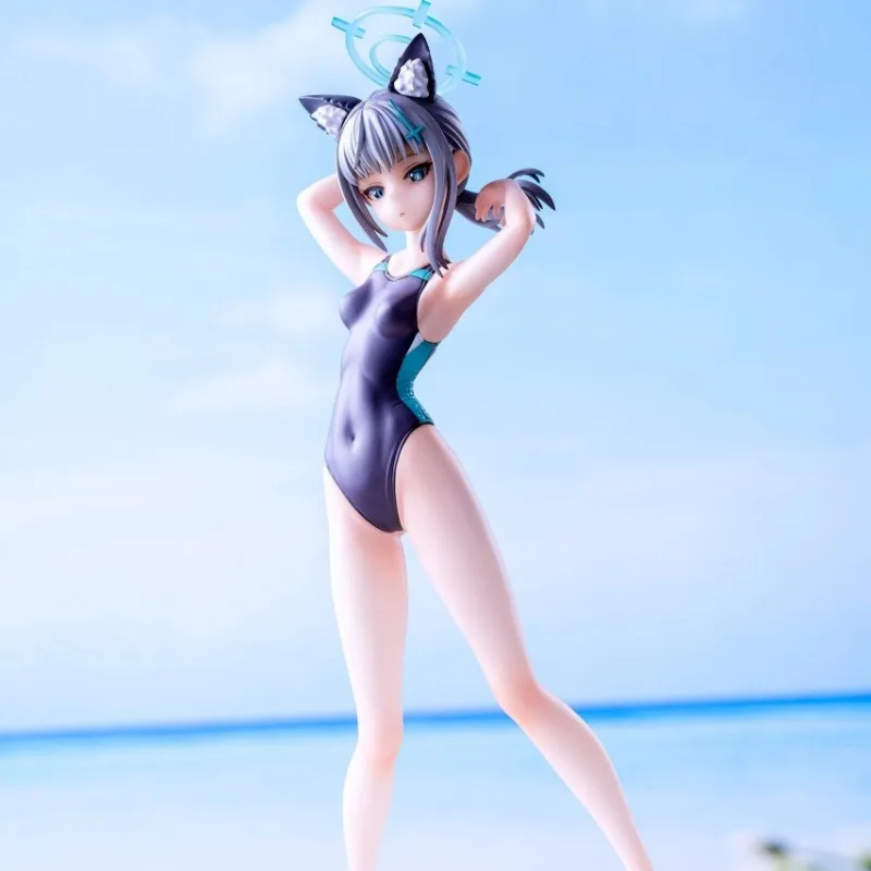 

New Anime GK Blue Archive Sunaookami Shiroko Kawaii Figure Resin DIY Assembly White Model Toys Doll Ornament Gifts