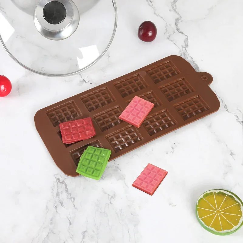 Silicone Mini Chocolate Block Bar Mould Mold Ice Tray Cake Decorating Baking Cake Jelly Candy Tool DIY Molds Kitchen Tool