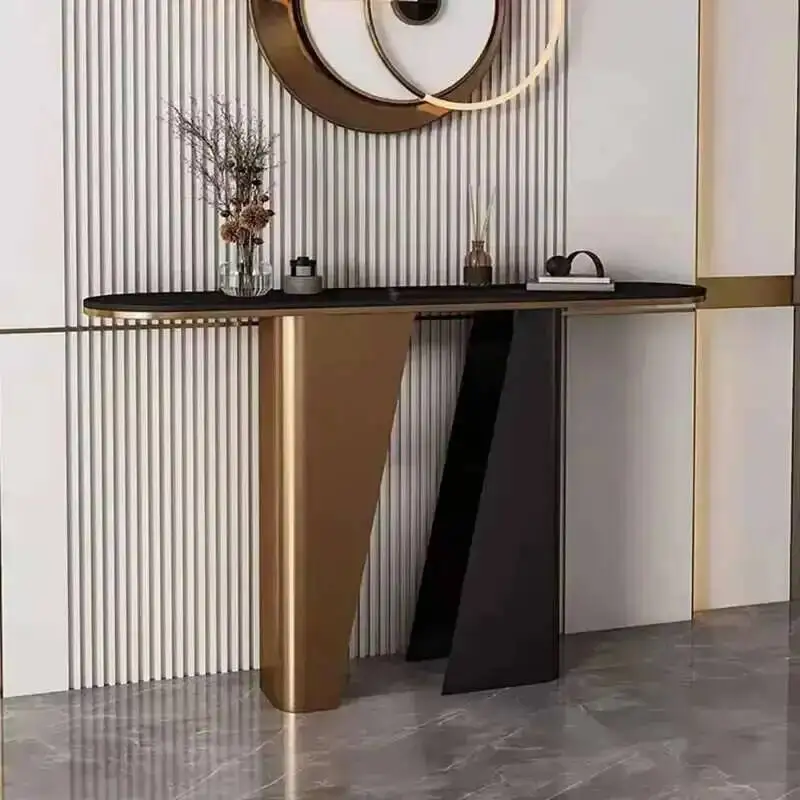 

Стильный пристенный столик в скандинавском стиле: уникальный, роскошный, изысканный, современный консольный стол для прихожей