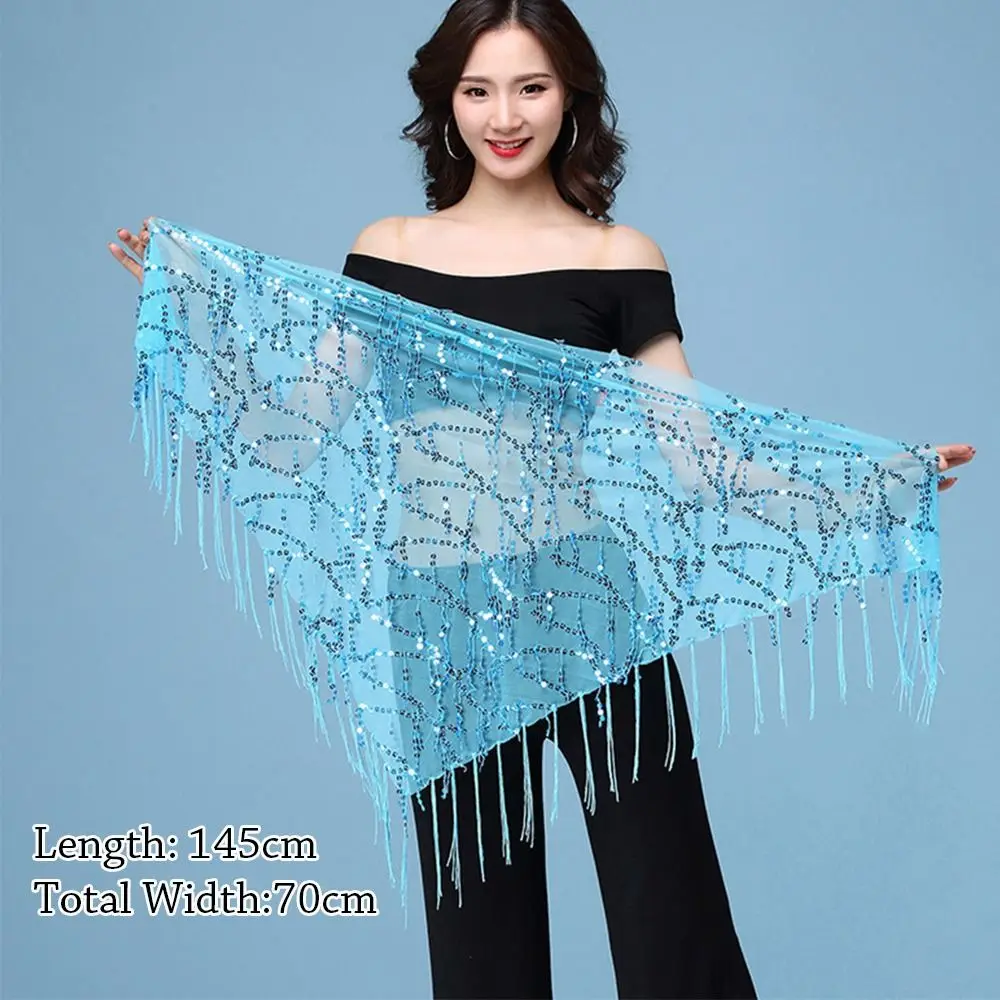 Belly Dance Costumes Sequins Tassel Belly Dance Hip Scarf for Women Thailand/India/Arab Dance Skirt Waist Belt image 4