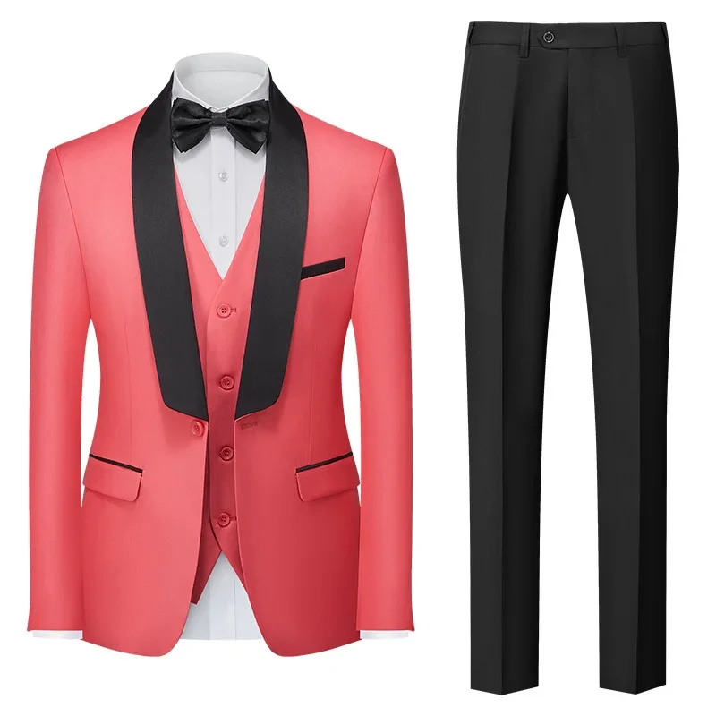 kx275 Coat Pants Slim Business Suit Tuxedos Party Weddings Trousers Male Fashion Groom Tuxedos