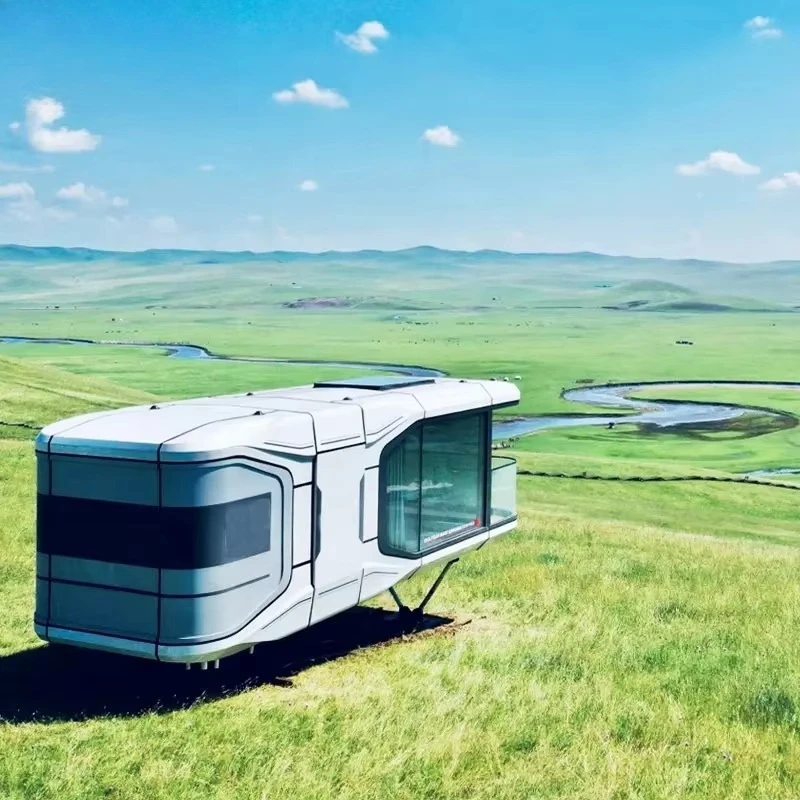 Casa móvel moderna da China pré-fabricada para férias ao ar livre Villa Space House feita de material de recipiente de aço