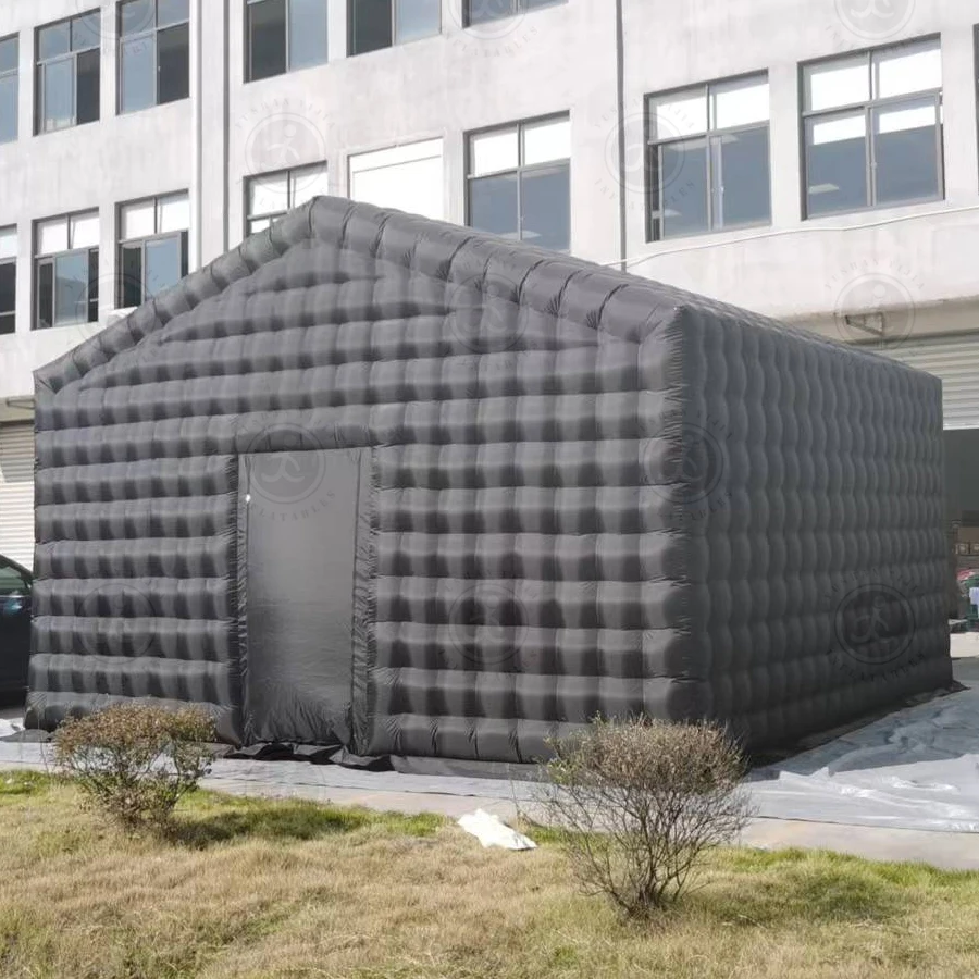 

Портативный Мобильный ночной клуб вечерние ночной клуб событие водонепроницаемый воздушный куб черный надувной тент