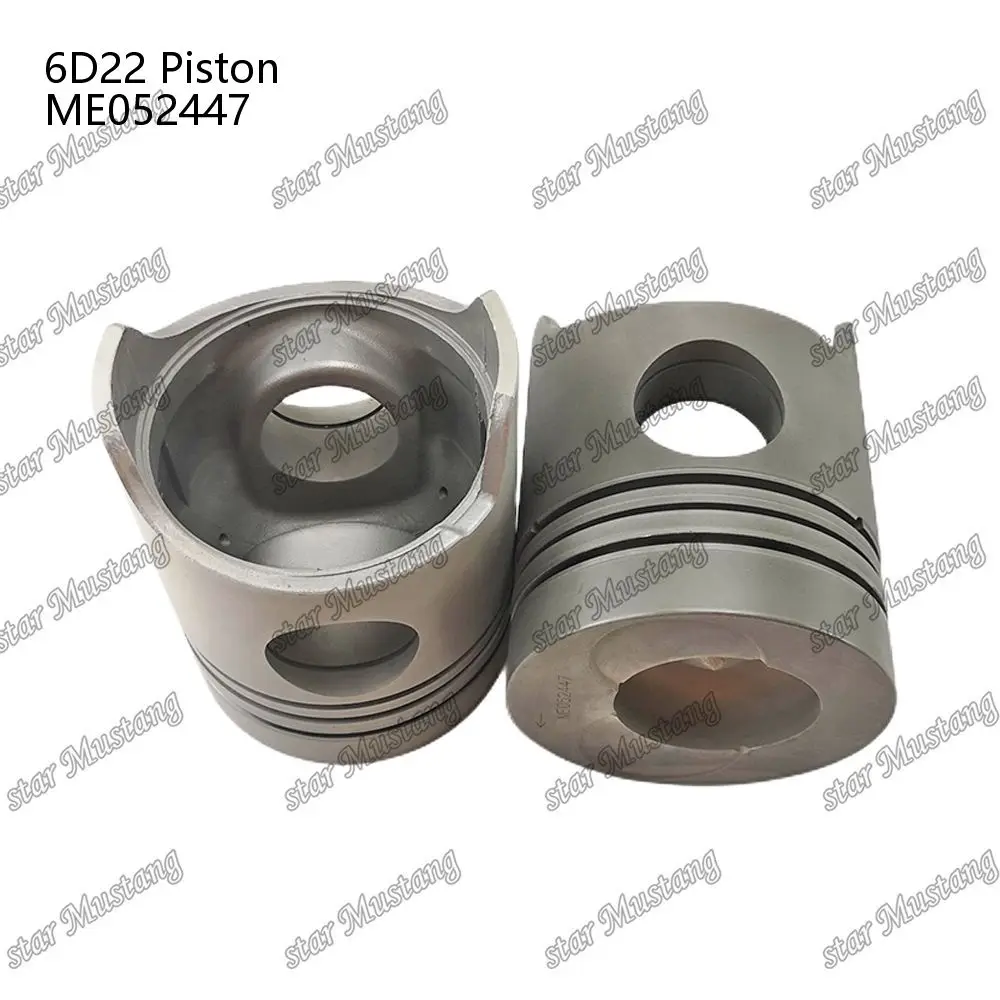 Piston 6D22 ME052447 Combustion Chamber 68mm Oil Ring 4mm Suitable For Mitsubishi Engine Parts