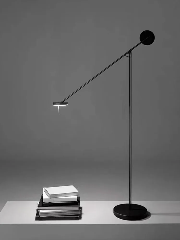 Minimalist LED Floor Lamp Rotatable 3000/4000K Living Room Reading Light Bedroom Standing Lighting Fixtures