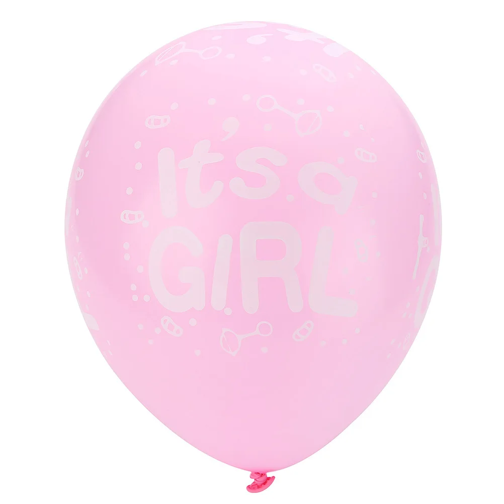 

100Pcs Latex Balloons for Baby Shower Boys Girls Pink Blue 12 Inch Party Balloon Set Gender Reveal It's A Boy It's A Girl