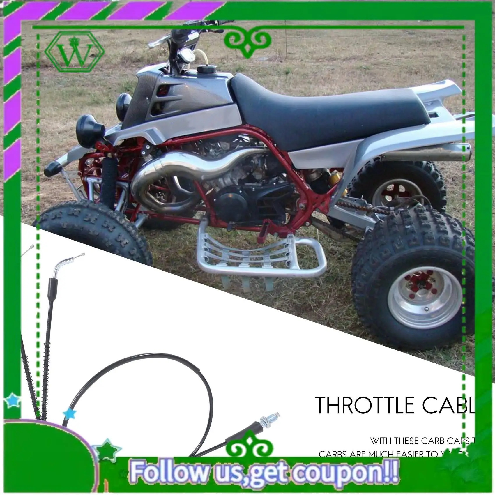AC34-Tors Delete Removal Eliminator Kit For Banshee Throttle Cable Caps Idle Screws