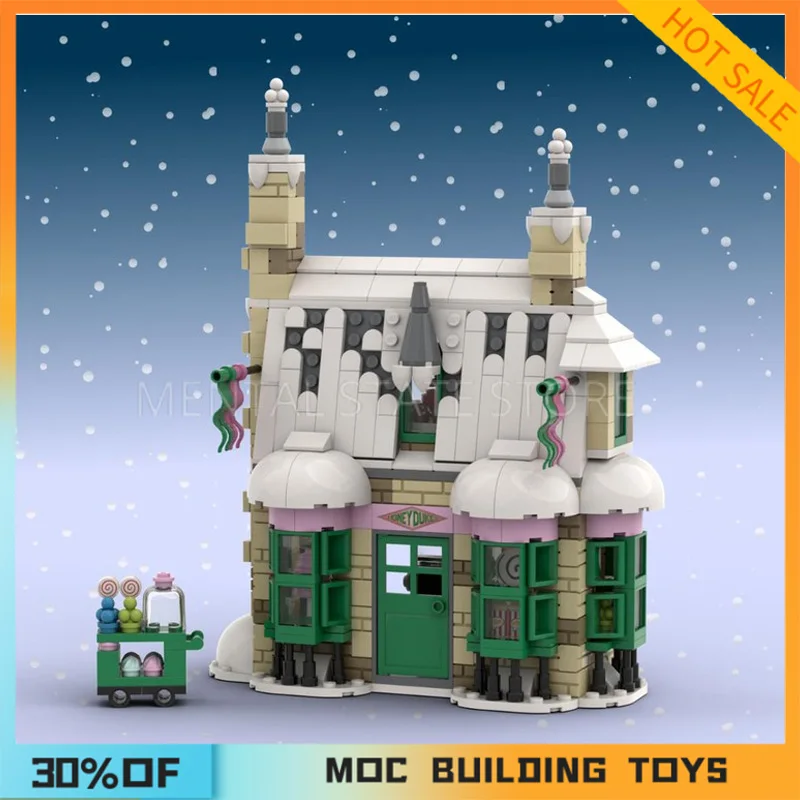 

[594PCS] Customized MOC Sweet Shop Creative Building Blocks Set STEM Educational Toys DIY Construction Model Kit Birthday Gifts