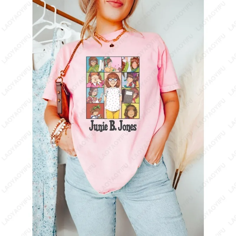 

Junie B Jones Education Teacher Tshirt Vintage Classics Character Graphic Printed Tops Men Women High Quality Cotton Adult Tees
