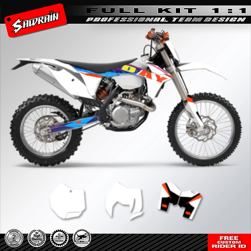 

Sawrain Motorcycle Graphics Backgrounds Decal Stickers Kits for KTM SX SXF 2011 2012 EXC XCW 2012 2013 006