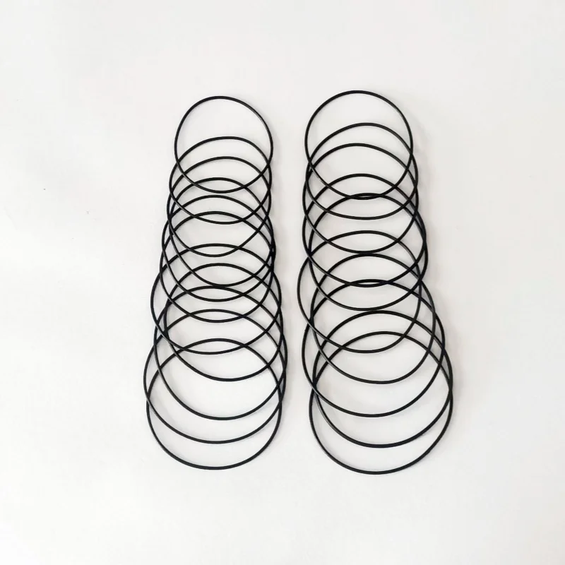 0.8mm 0.9mm Thickness Black O-Ring Gaskets Rubber Sealing Rings for Watch Back Cover，Mixed Size Set