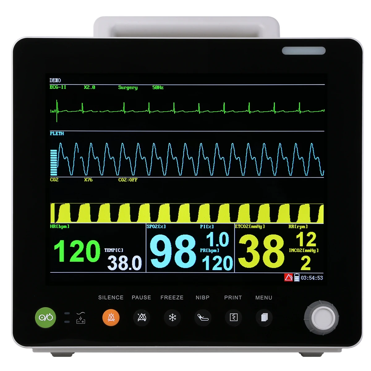 12 Inch Medical   6 Parameters  Capnograph ETCO2