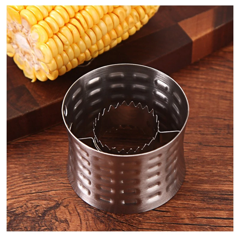 Stainless Steel Corn Stripper Tool Corn Thresher Remover Quick Corn Kernel Peeler Creative Manual Gadget for Corn Shelling