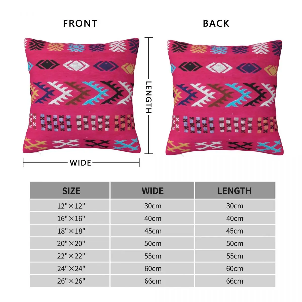 Kilim Bohemian Print Pillowcase Polyester Linen Velvet Pattern Zip Decor Pillow Case Sofa Cushion Case