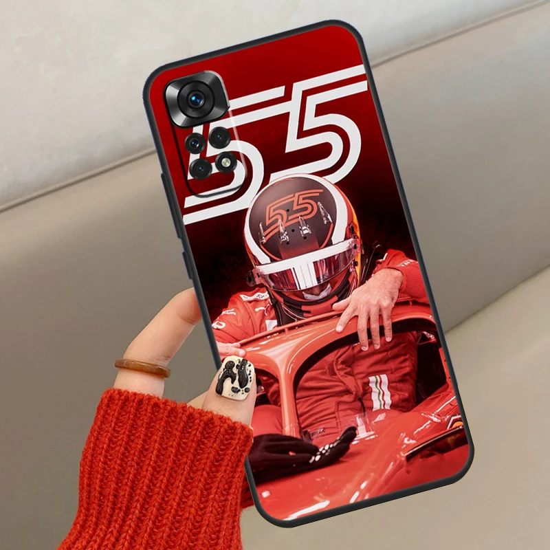 Carlos Sainz Phone Case For Xiaomi Redmi Note 8 9 10 11 12 Pro 11S 10S 9S 8T Redmi 10A 10C 9A 9C Cover