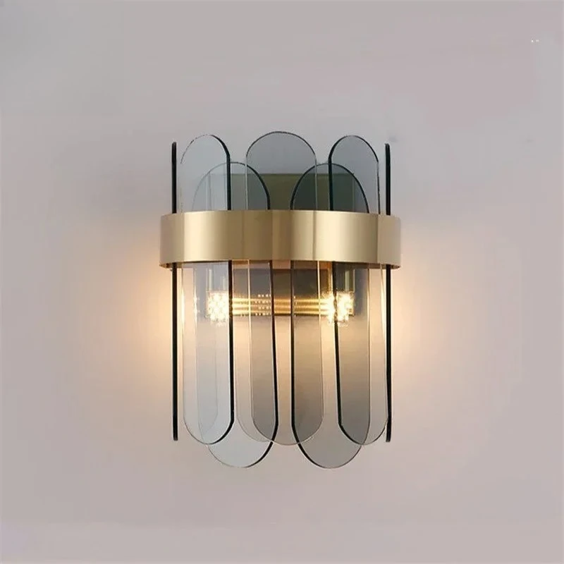 Nordic Modern Minimalist LED Wall Lamp Bedroom Study Bedside Dining Room Crystal Wall Lights Living Room Decoration Wall Lamps
