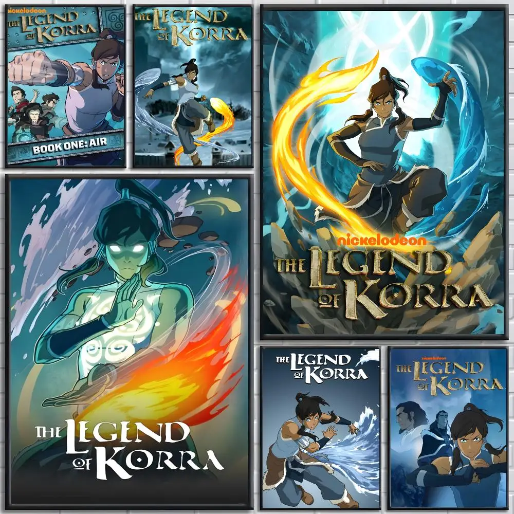 Anime Avatar The Legend Korra Poster High-quality wall art posters, suitable for home offices, bedrooms, and living rooms.