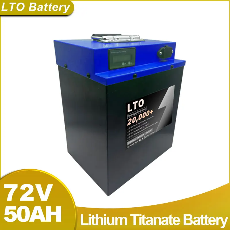 SEENRUY 72V 50AH LTO With LCD Display Safey Lithium Titanate Battery Perfect For Rickshaw Motorcycle Vehicle Electric Scooter