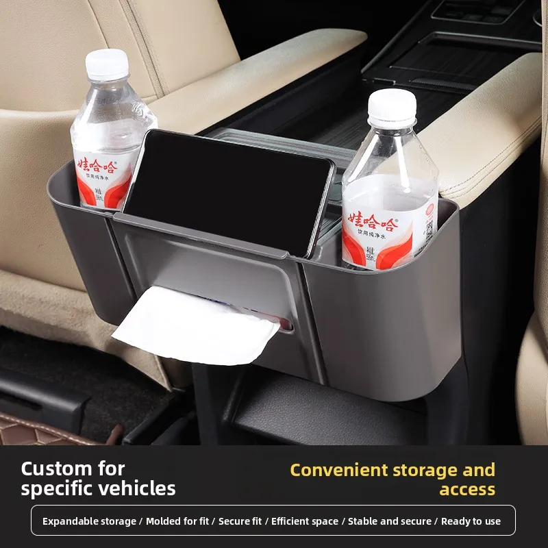  Sienna Armrest Cup Holder Storage Box Organizer Gravida Rear Hanging Box Storage Compartment Vehicle Interior Accessory